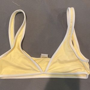 L Space Yellow Bikini Top Medium